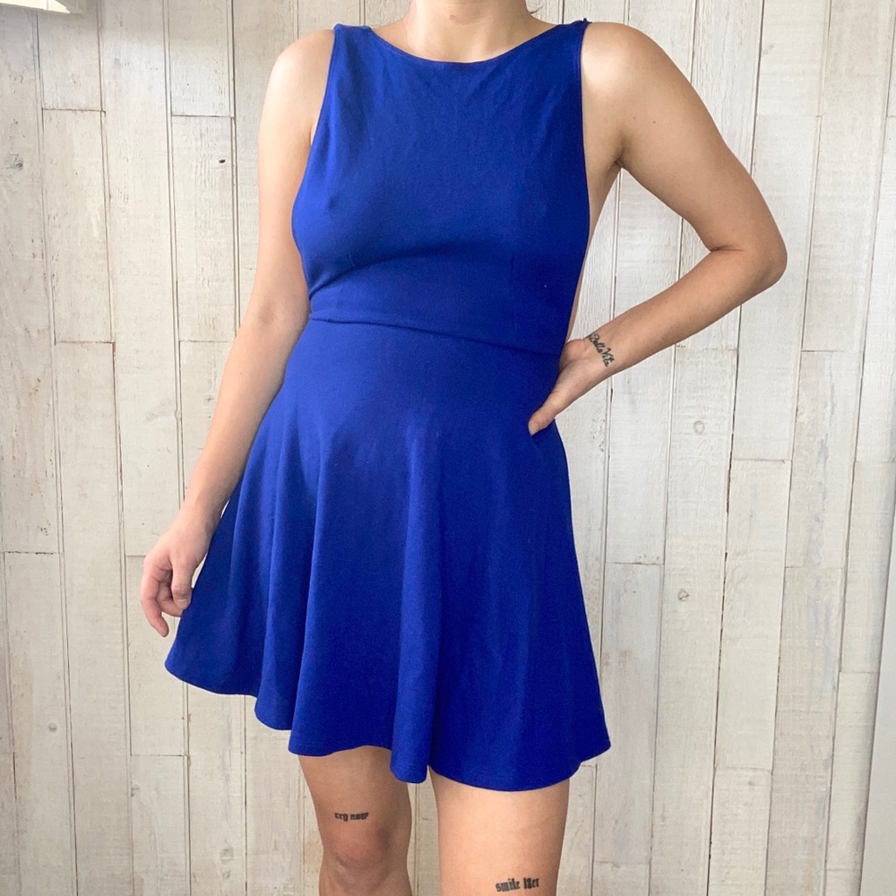 American Apparel Blue A-line Mini Dress